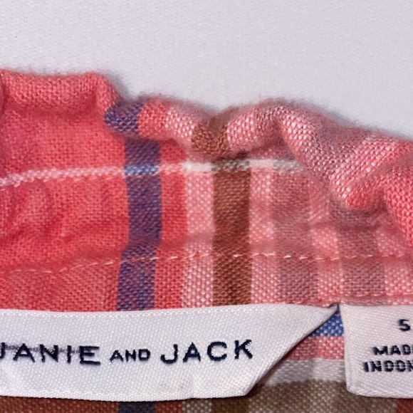 JANIE AND JACK Boy's Plaid Button Down Dress Shirt - Picture 3 of 5